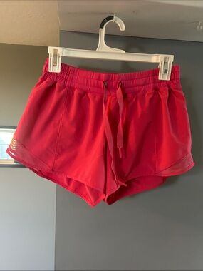 lululemon athletica Bright Pink Running Shorts with Drawstring